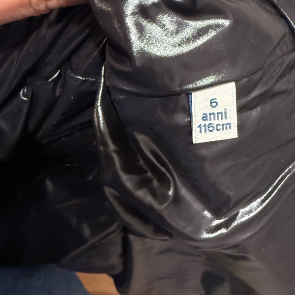 Moncler Kids Shiny Black Puffer Coat - Picture 7 of 8